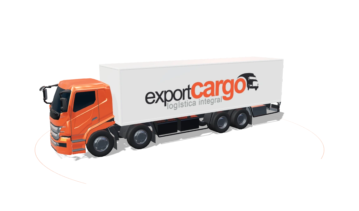 Camión proporcionado con la marca Exportcargo